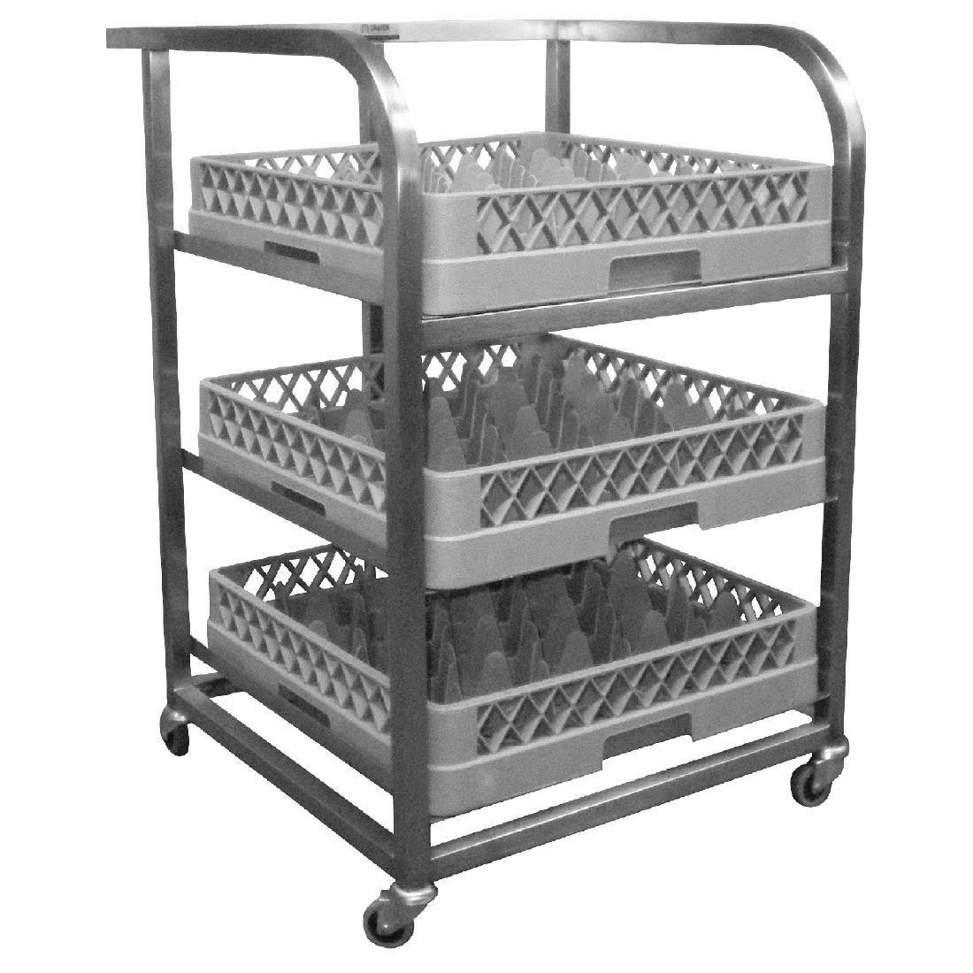 Craven Stainless Steel Glass Tray Trolley (DN596) CaterSpeed