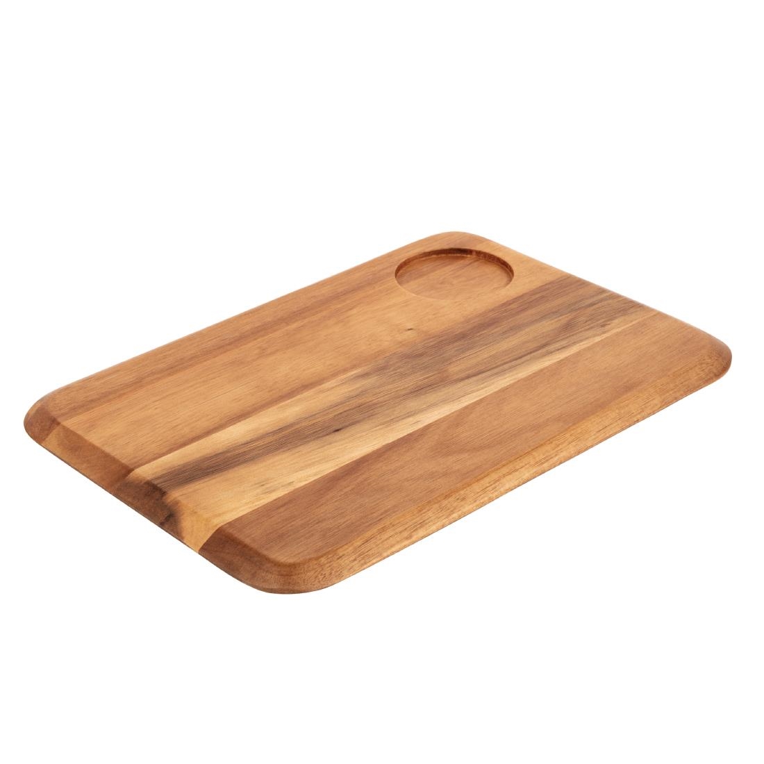 Olympia Rounded Acacia Wooden Serving Board (DP156) CaterSpeed