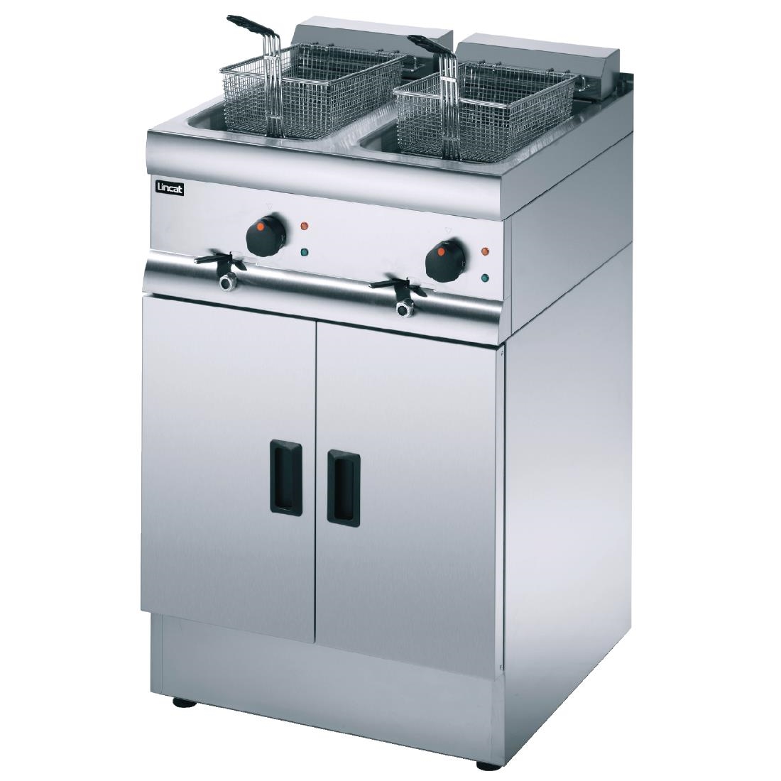 Lincat Twin Tank Twin Basket Free Standing Electric Fryer J18 (E439