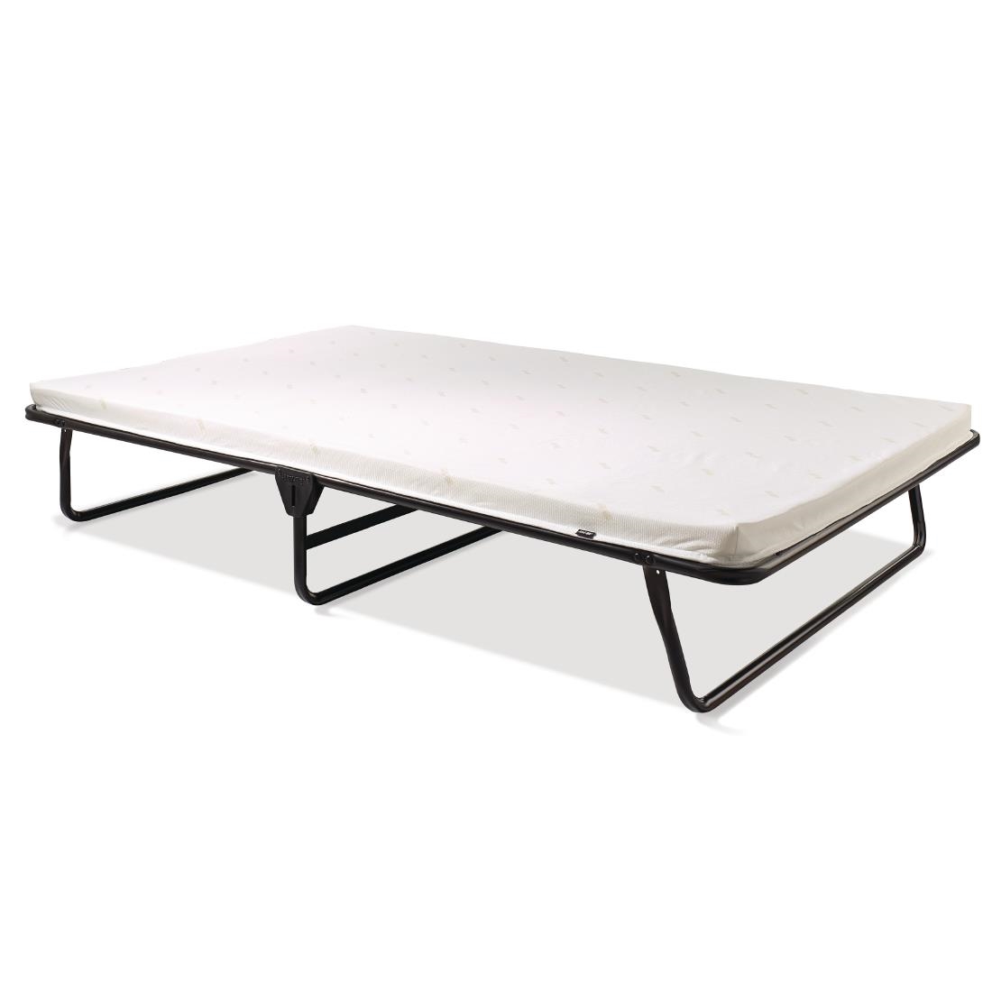 JayBe Contract Folding Bed with Airflow Fibre Mattress Double in Black Colour (GR371) CaterSpeed