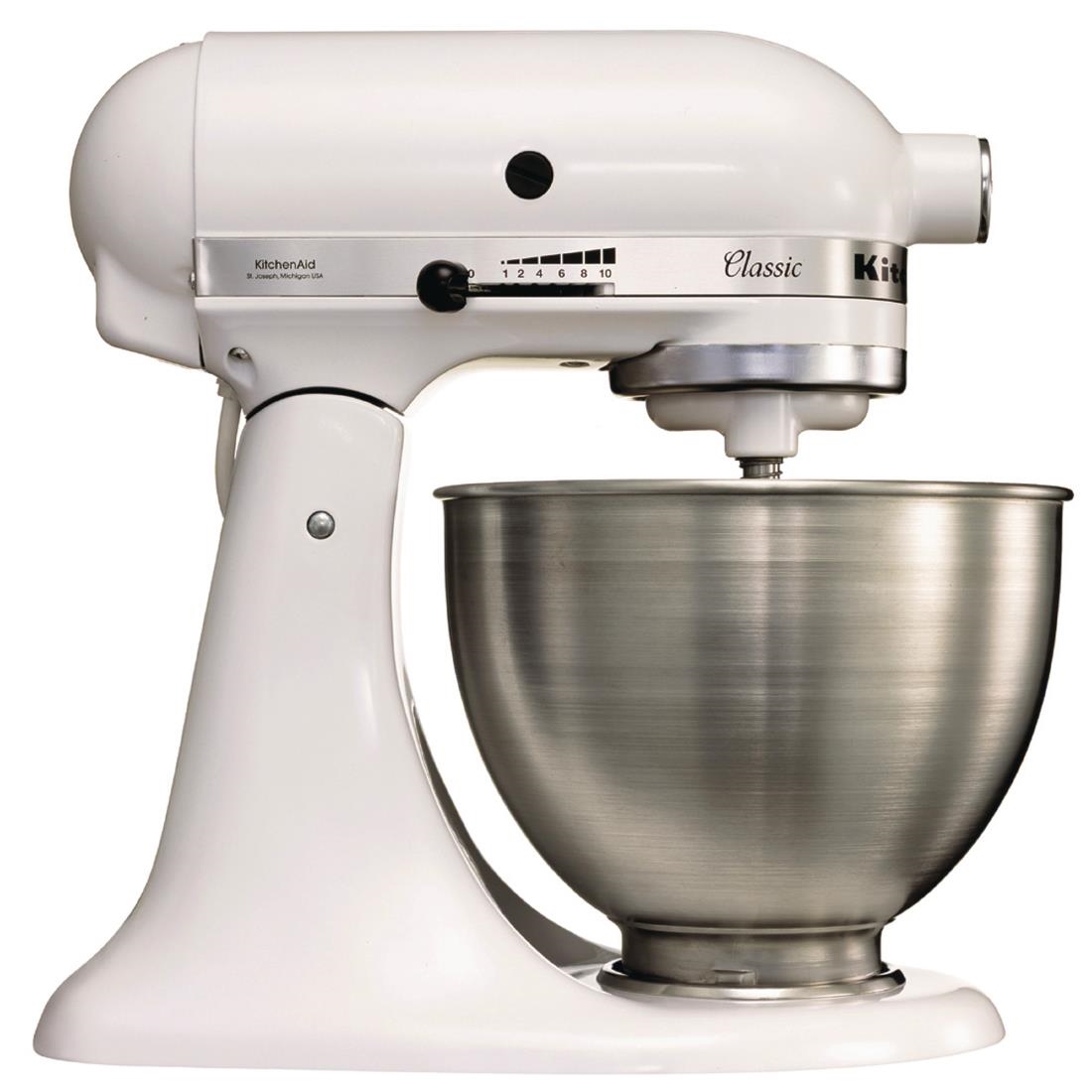 KitchenAid K45 Classic TiltHead Stand Mixer 43Ltr White 5K45SSBWH