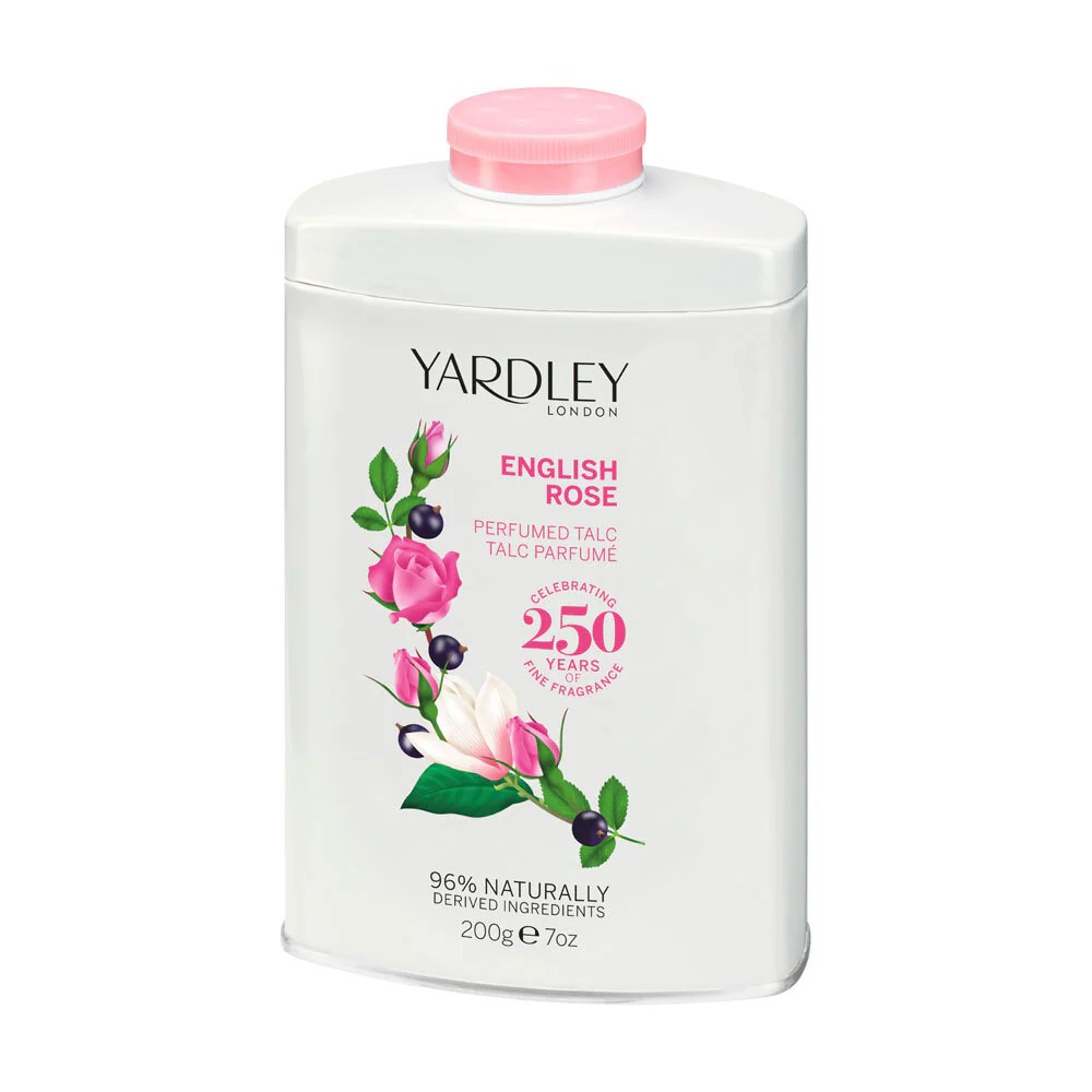 Yardley English Rose Perfumed Talcum Powder 200g Cate's Chemist