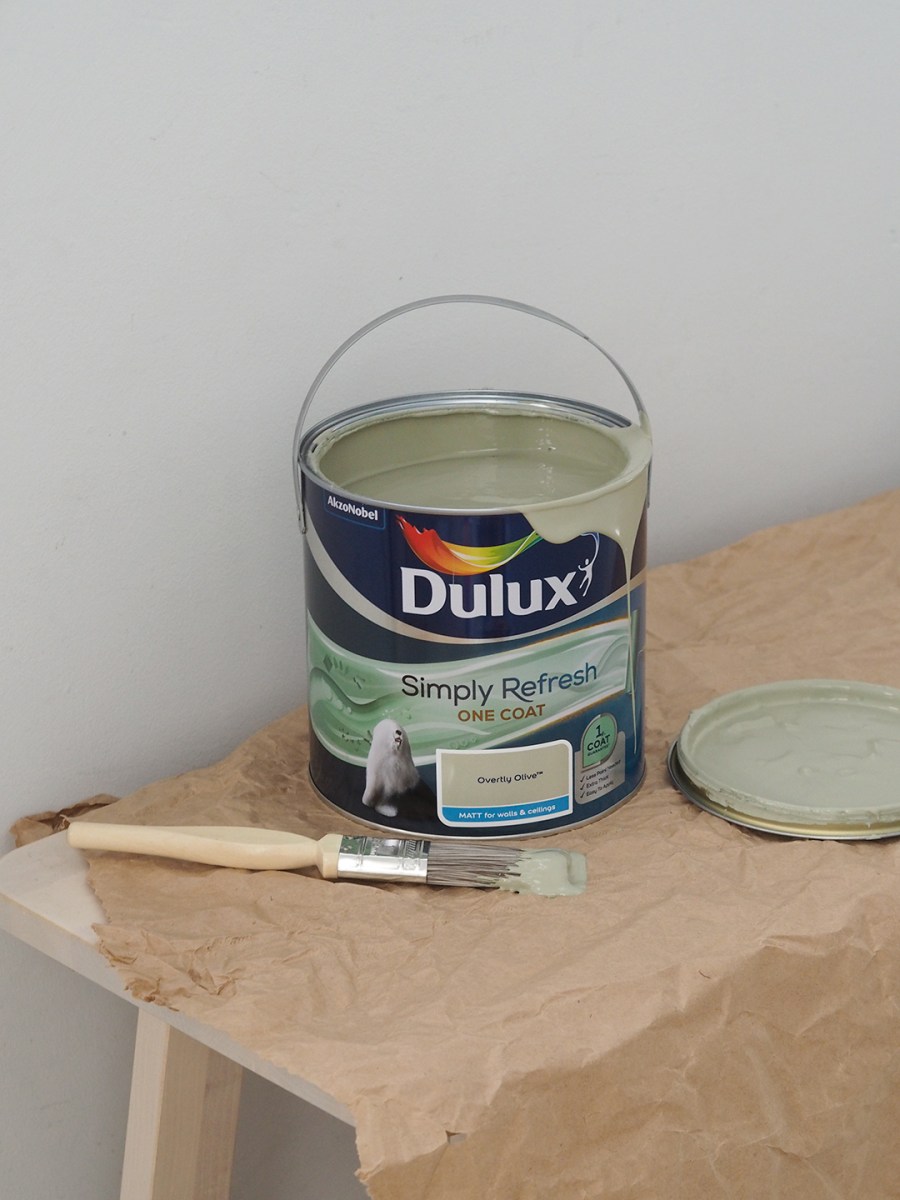 [ad] Inspired by Changing Rooms with Dulux - Dulux Simply Refresh paint - transform your home with just one coat of paint - Overtly Olive - pale green interior