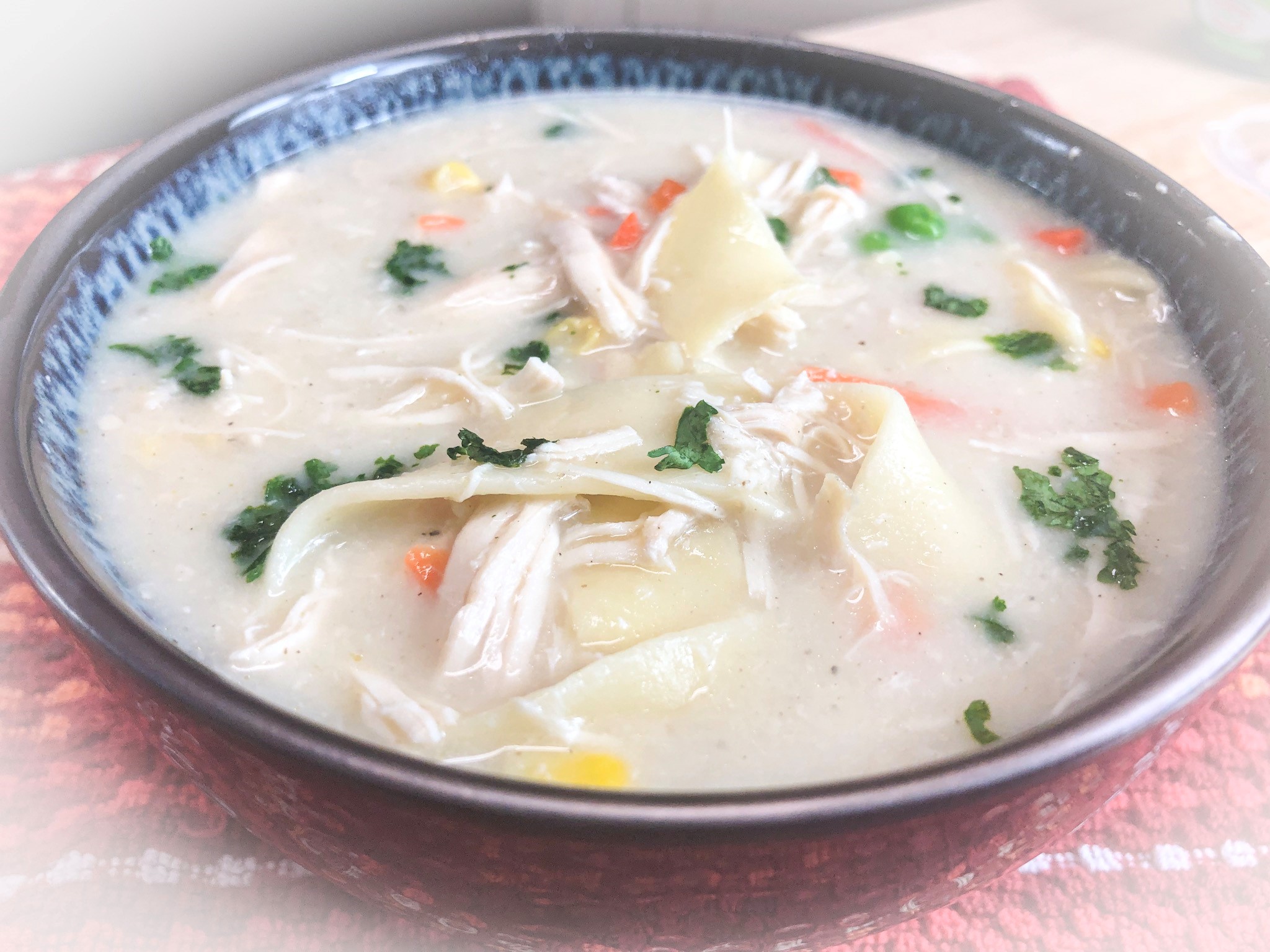 Crockpot Creamy Chicken Noodle Soup Catherine's Plates