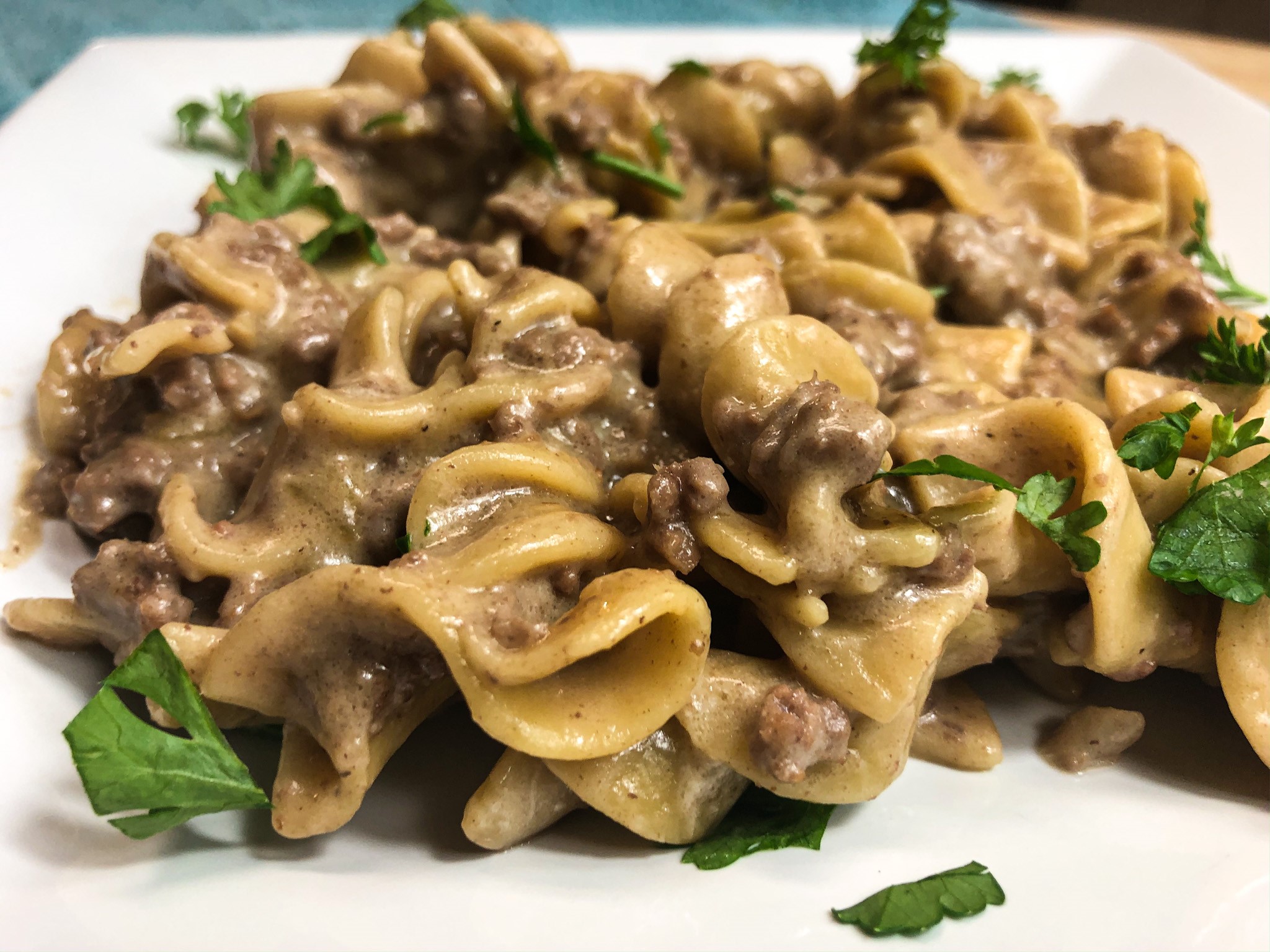 One Skillet Ground Beef Stroganoff 30 Minute Meal Catherine's Plates
