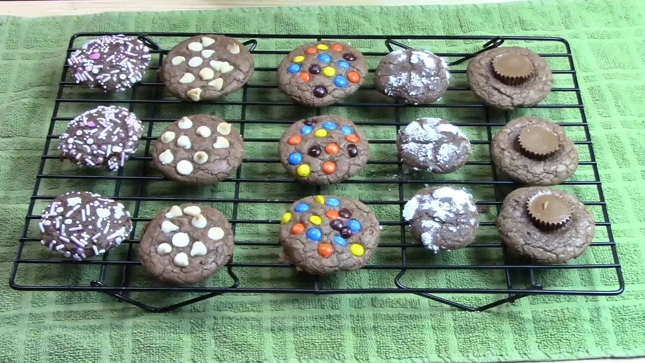 Brownie Mix Cookies using Box Brownie Mix 4 Ingredient Catherine's