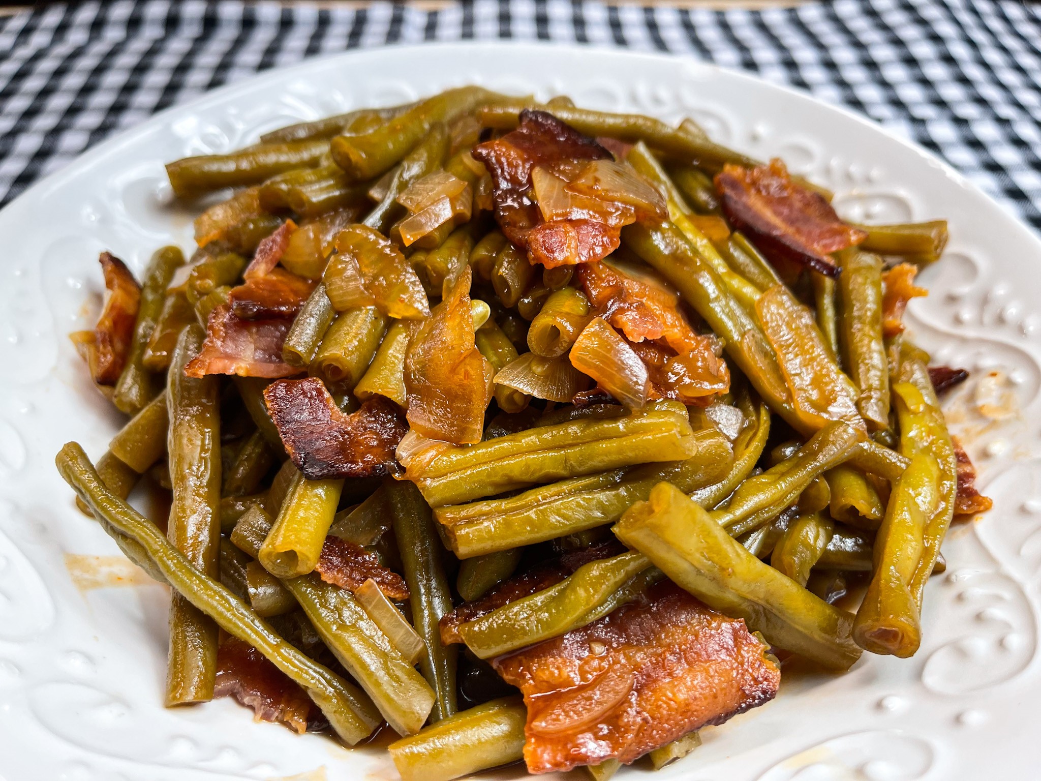 Crockpot Barbecue Green Beans Catherine's Plates