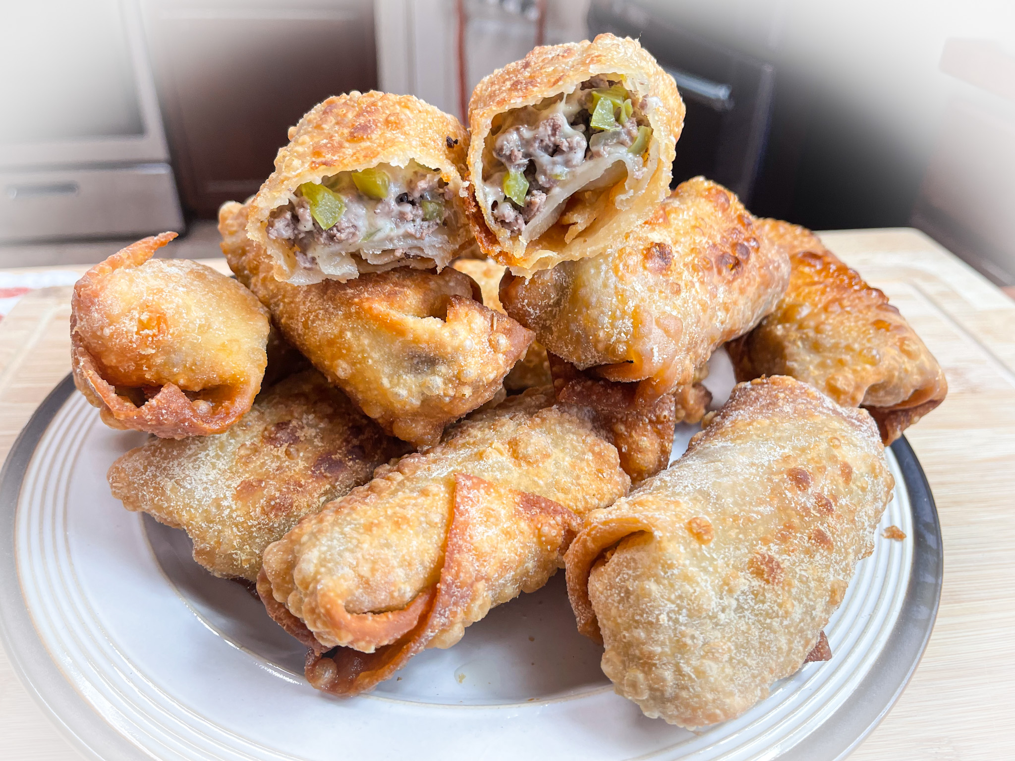 Philly Cheesesteak Egg Rolls Catherine's Plates