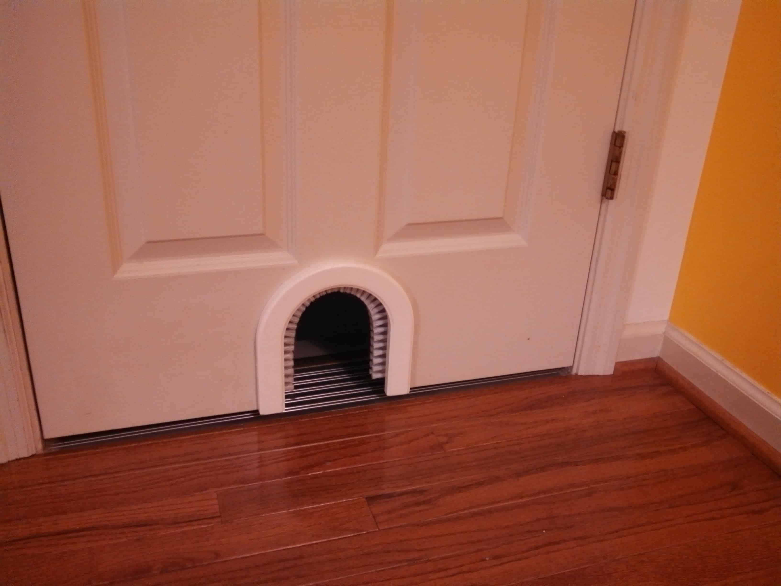 CATHOLE™ The Cat Door with a Brush CATHOLE