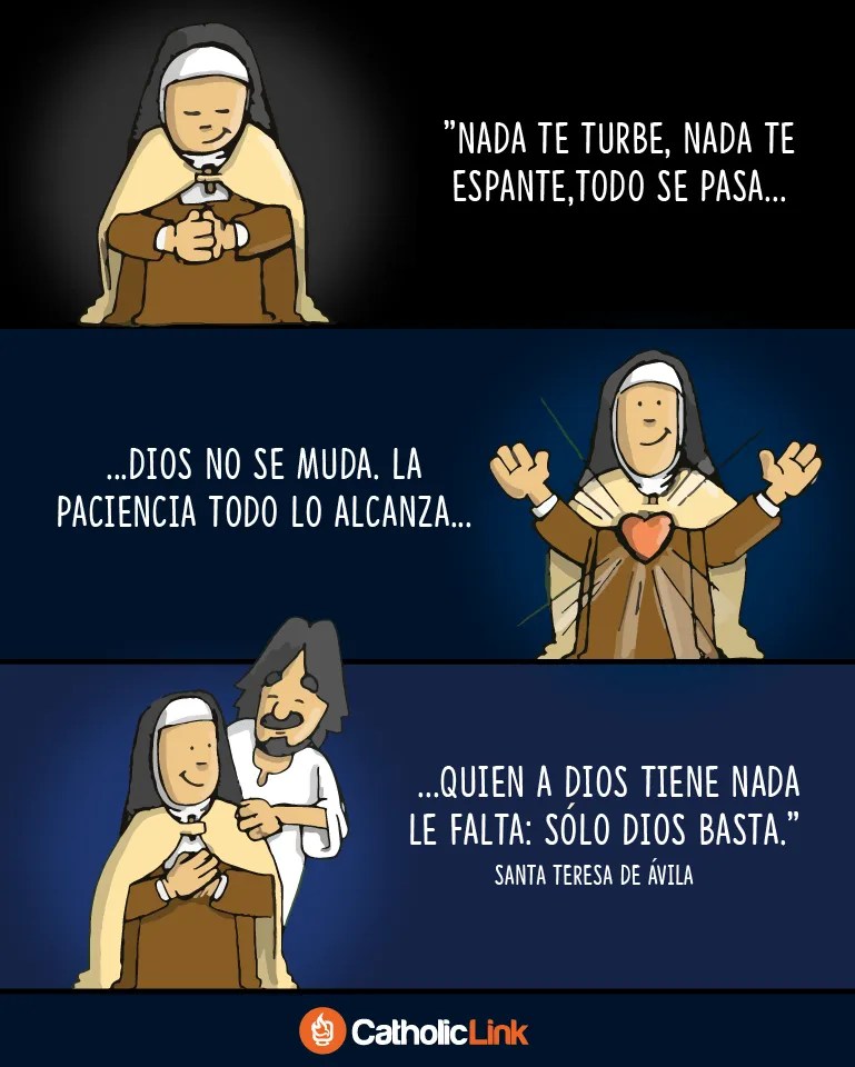 Infografía "Nada te turbe..." Santa Teresa de Jesús CatholicLink