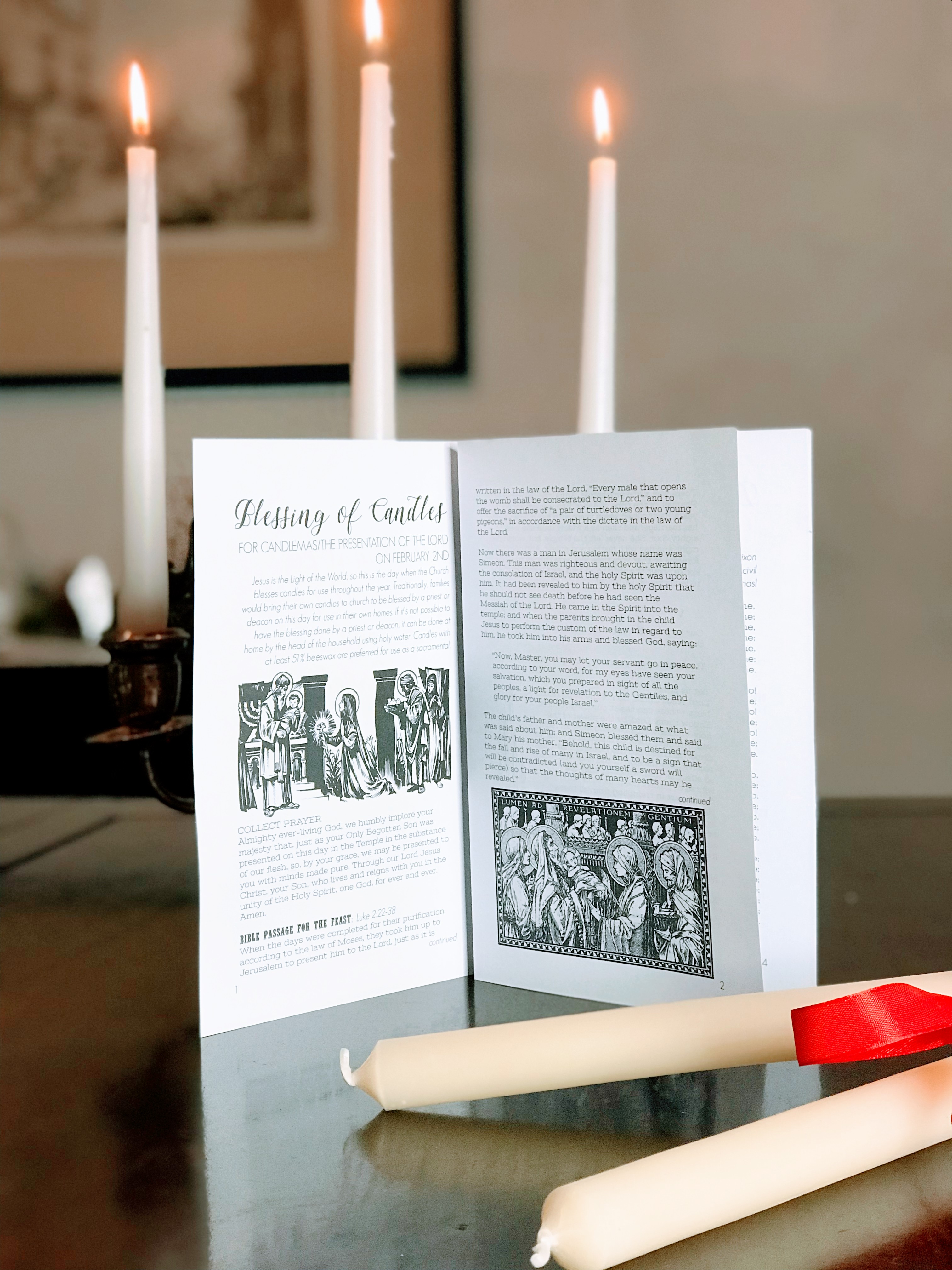 Blessings For Candles And Throats Printable Booklet *Digital Download