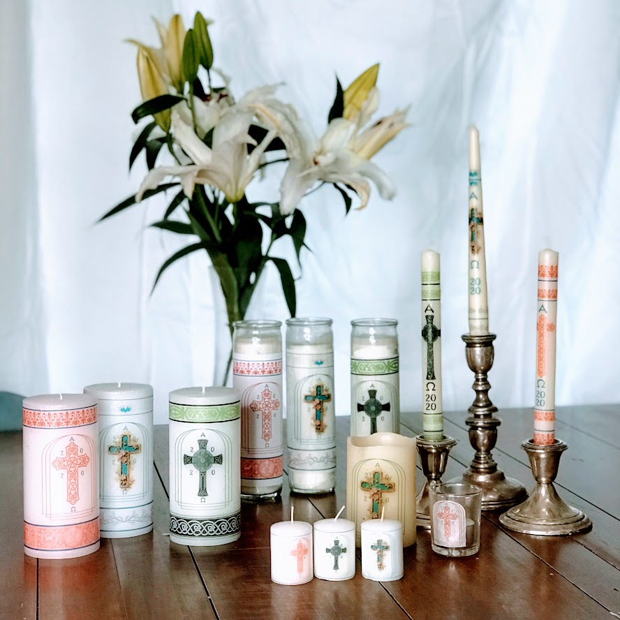 Homemade Easter Candles or the Coronavirus Wins Catholic All Year