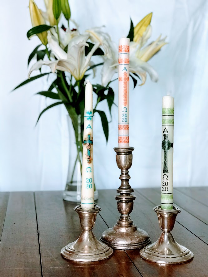 Holy Saturday at Home DIY Easter Candle and At Home Lucernarium