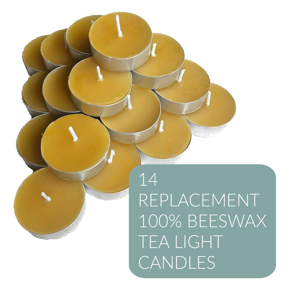 Replacement Beeswax Candle Sets (14 Tealight Candles) Catholic All Year