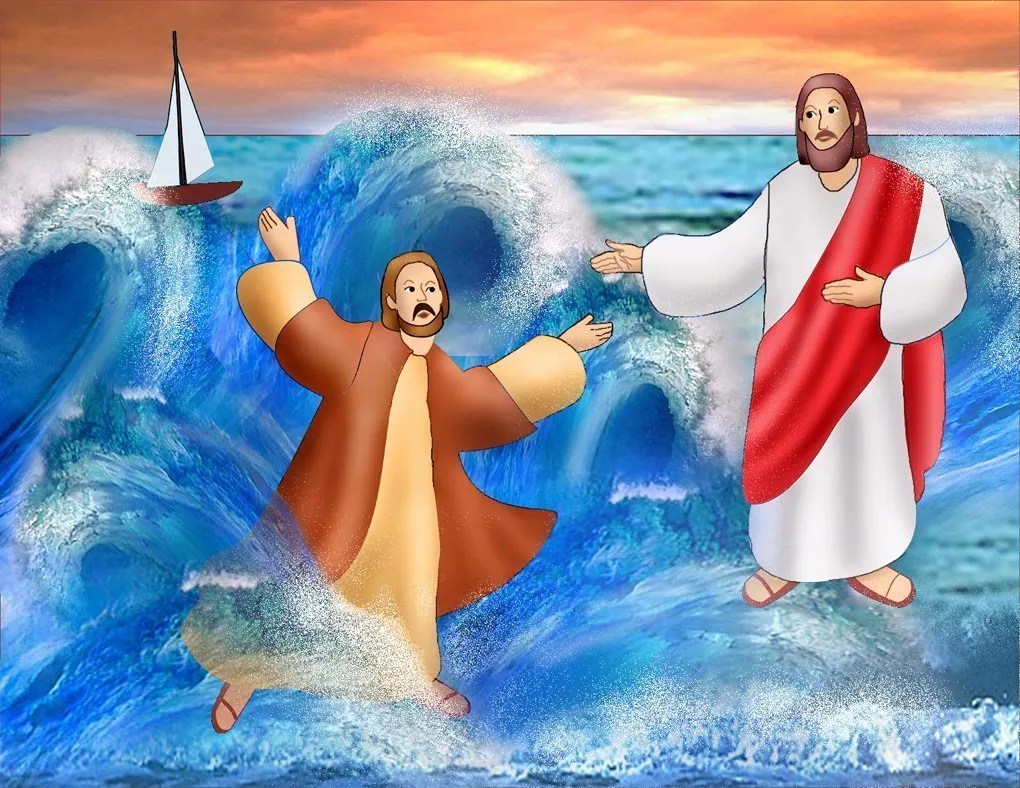 Peter doubts Jesus and sinks in the water Catholic Courier