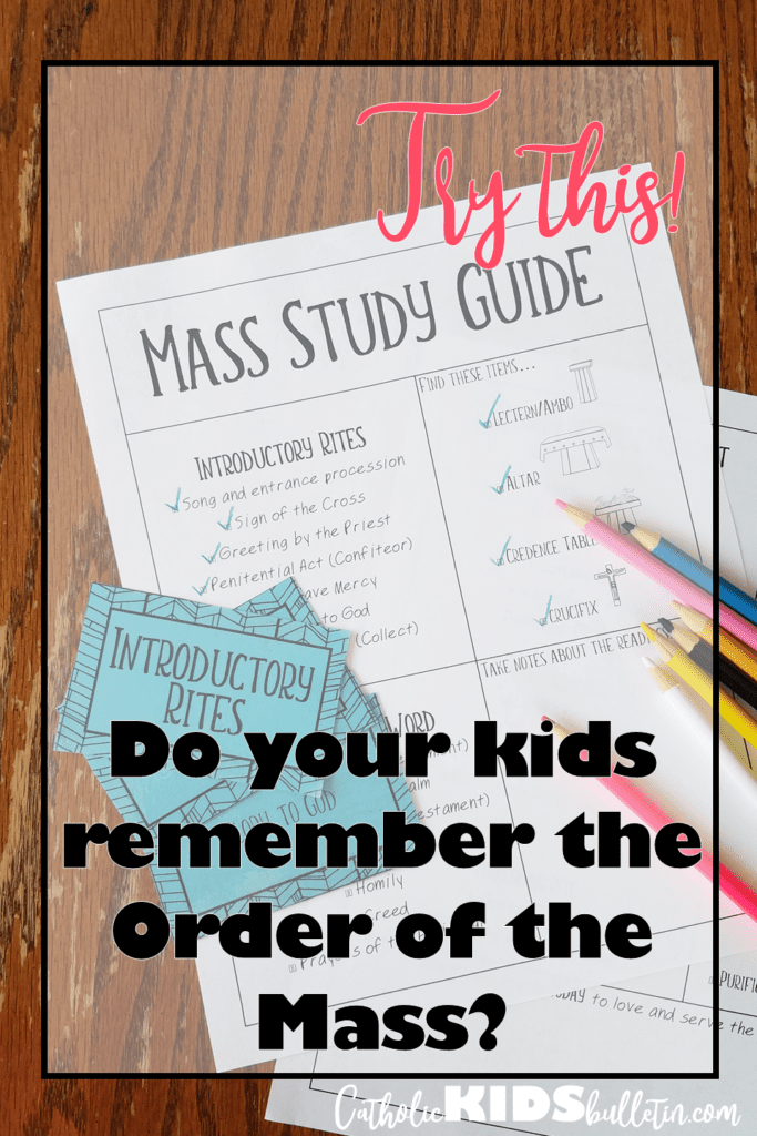 Catholic Mass Lesson Ideas 5 Activities Catholic Kids Bulletin