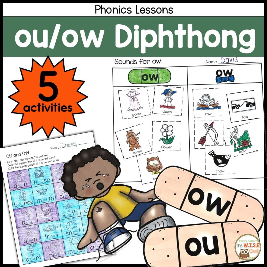 Vowel Diphthong Ou & Ow The OUCH In Words The WISE Owl