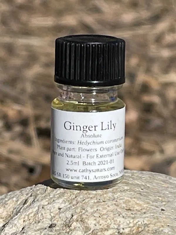 Ginger Lily Absolute Essential Oil (Origin India) Cathy's Attars