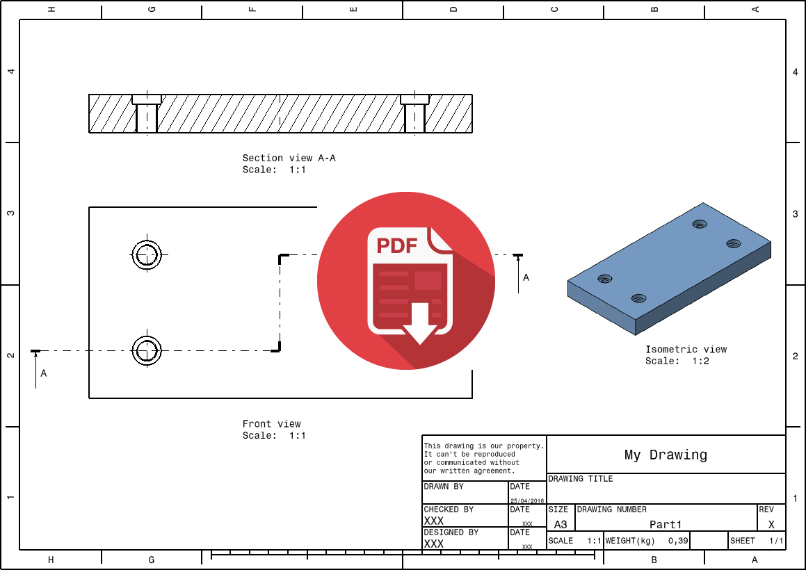 Export a CATIA V5 Drawing to PDF format