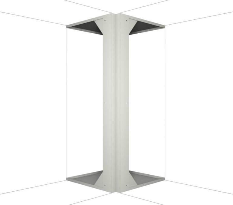 Steel wall corner filler panel