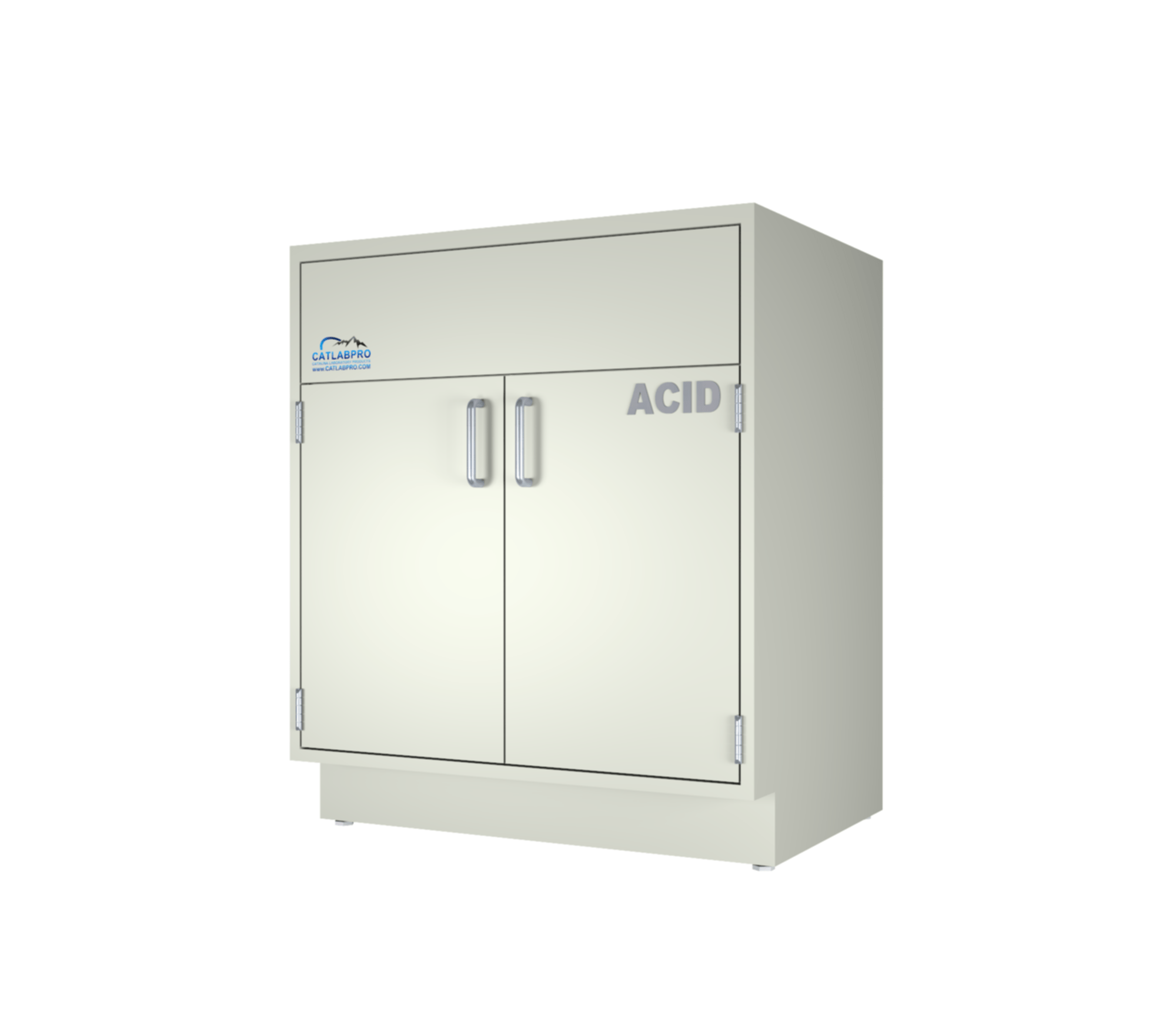 Acid Storage Fume Hood Base 30" Wide x 35" Tall, 2 Doors