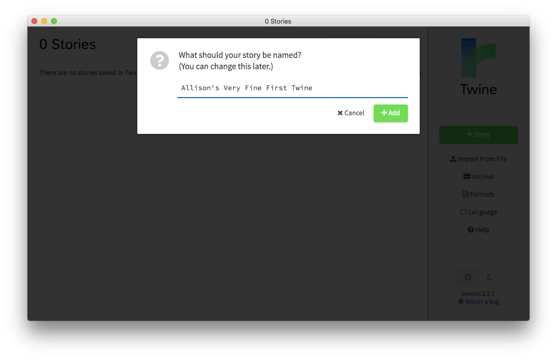 Twine как вставить картинку