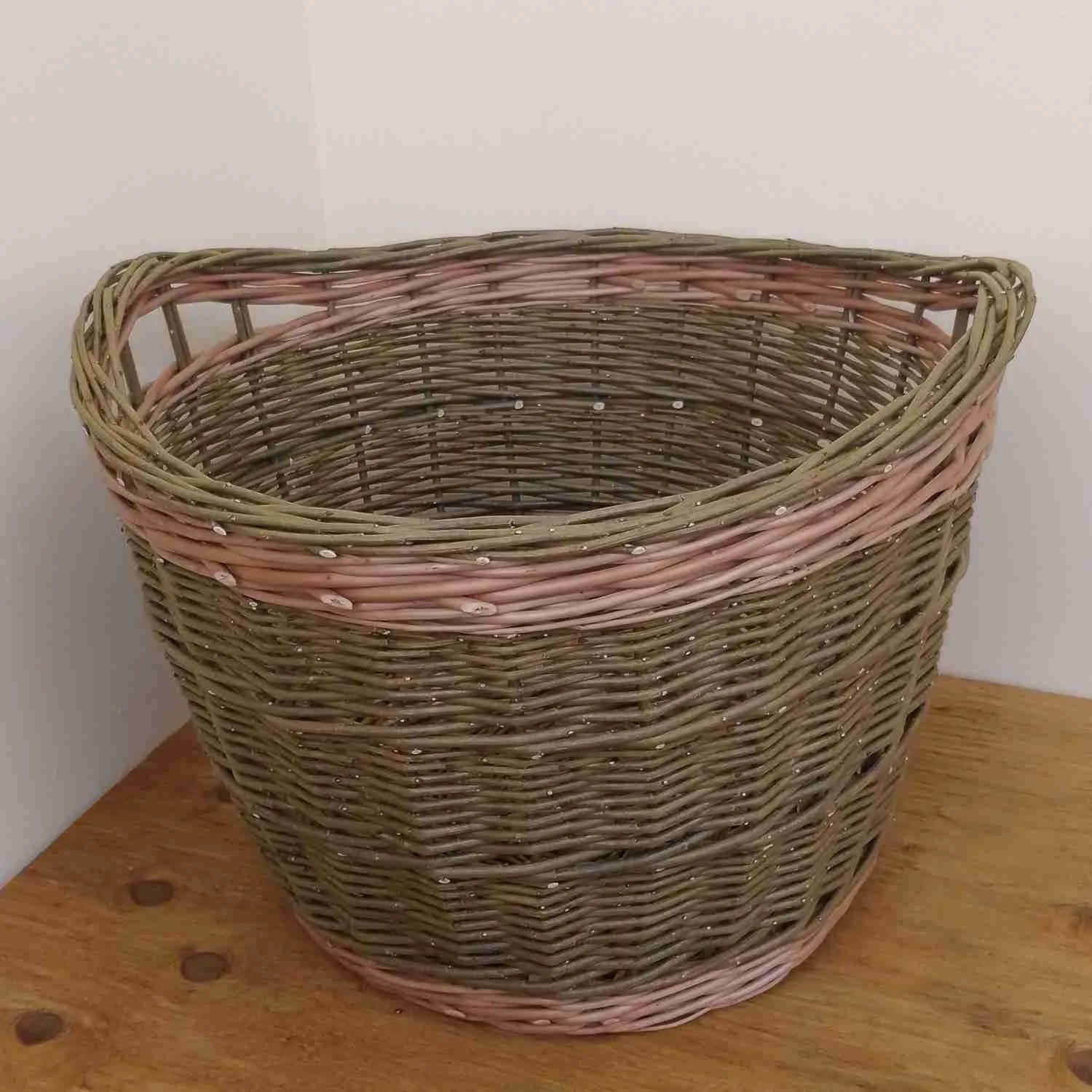 Willow log baskets Cat's back baskets