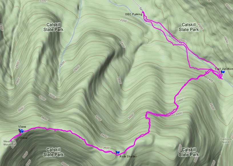 Hiking West Kill Mountain