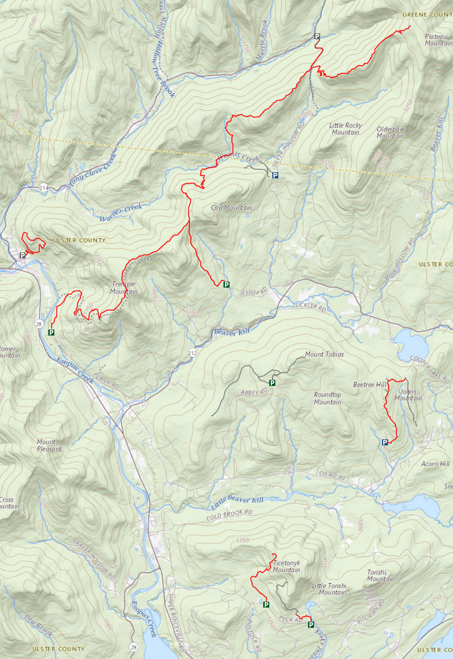Catskill Mountains Phoenicia Mt Tobias Wild Forest