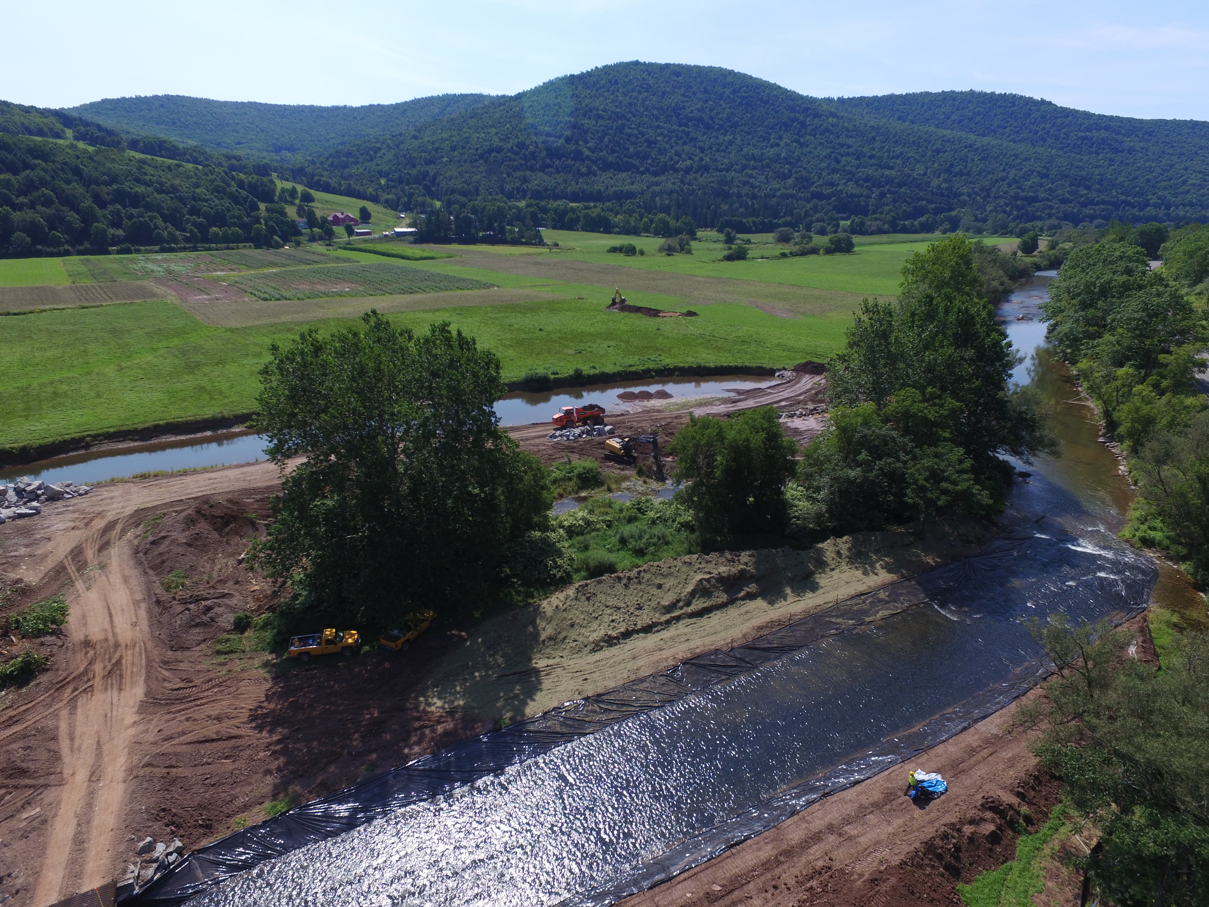 Catskill Streams West Branch Delaware River Restoration at the More