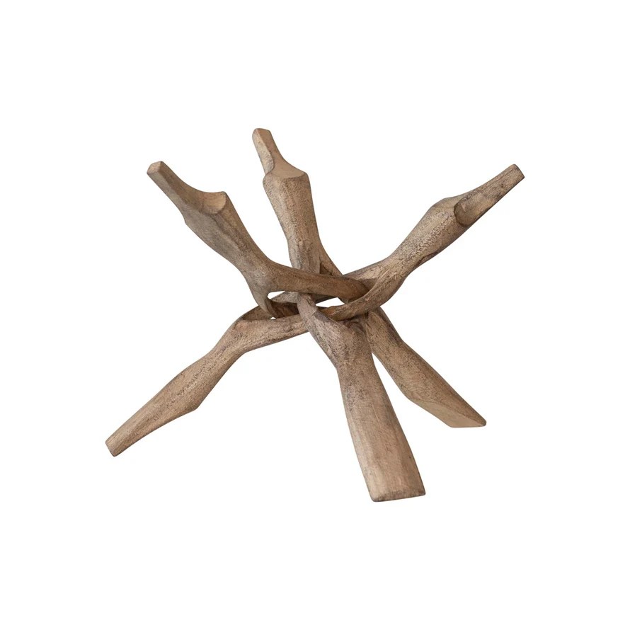 Reclaimed Wood Vintage Reproduction Folding Pot Stand Cat's On Main