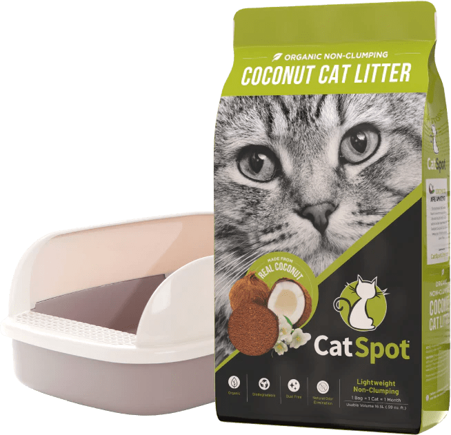 CatSpot litter Allnatural, organic, biodegradable coconut litter
