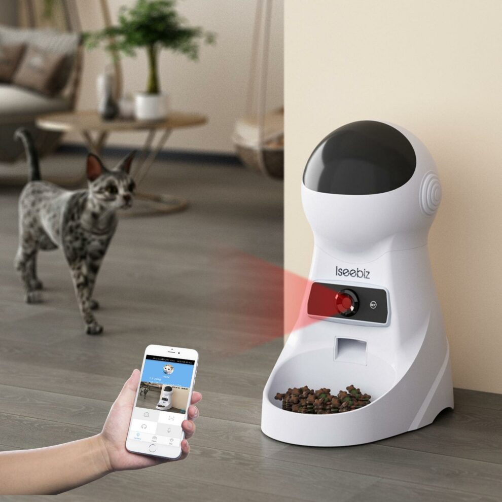 3l Pet Feeder With Camera Voice Record App Control Free Shipping & 50 OFF