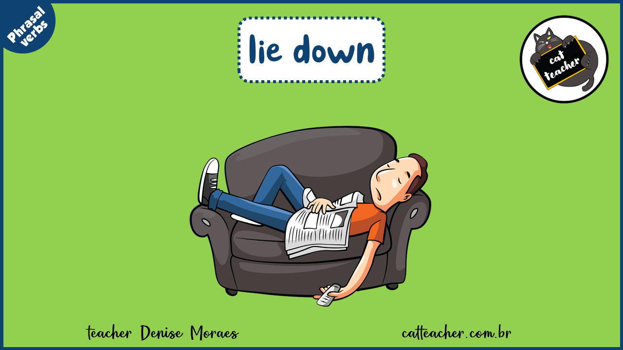Lie down Cat Teacher