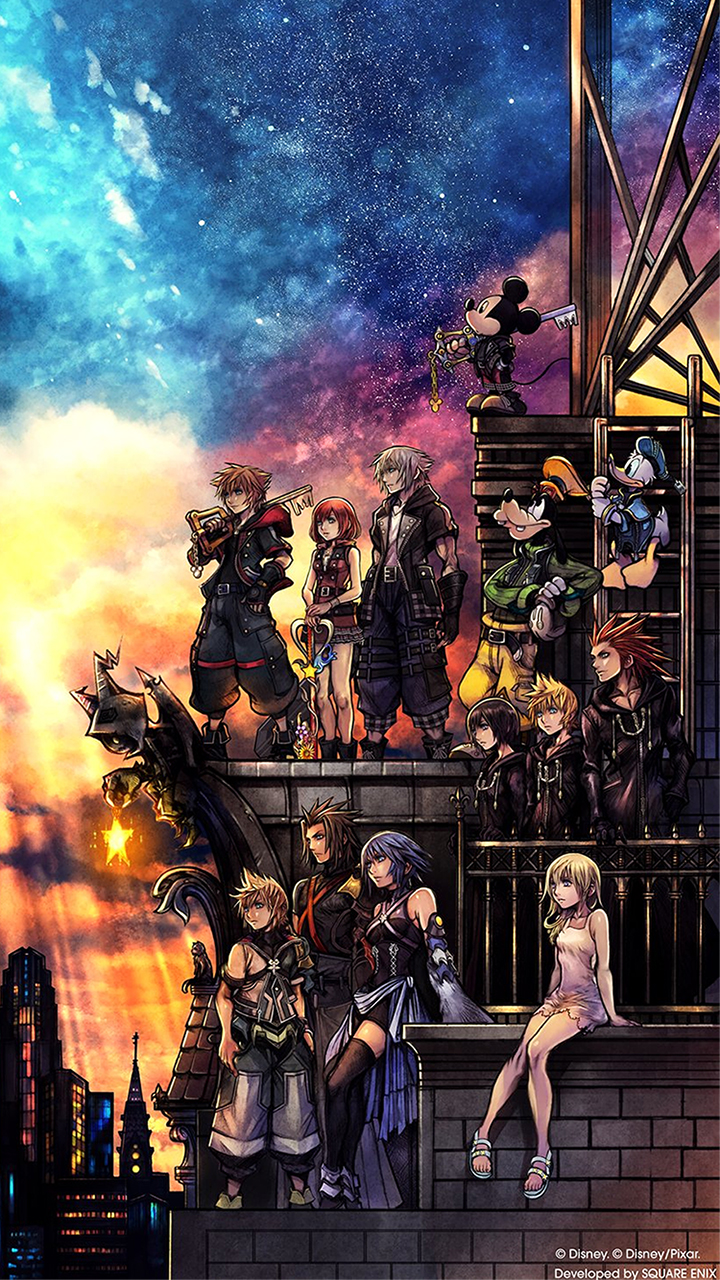 Kingdom Hearts III Wallpaper Cover Art Wallpaper Cat with Monocle