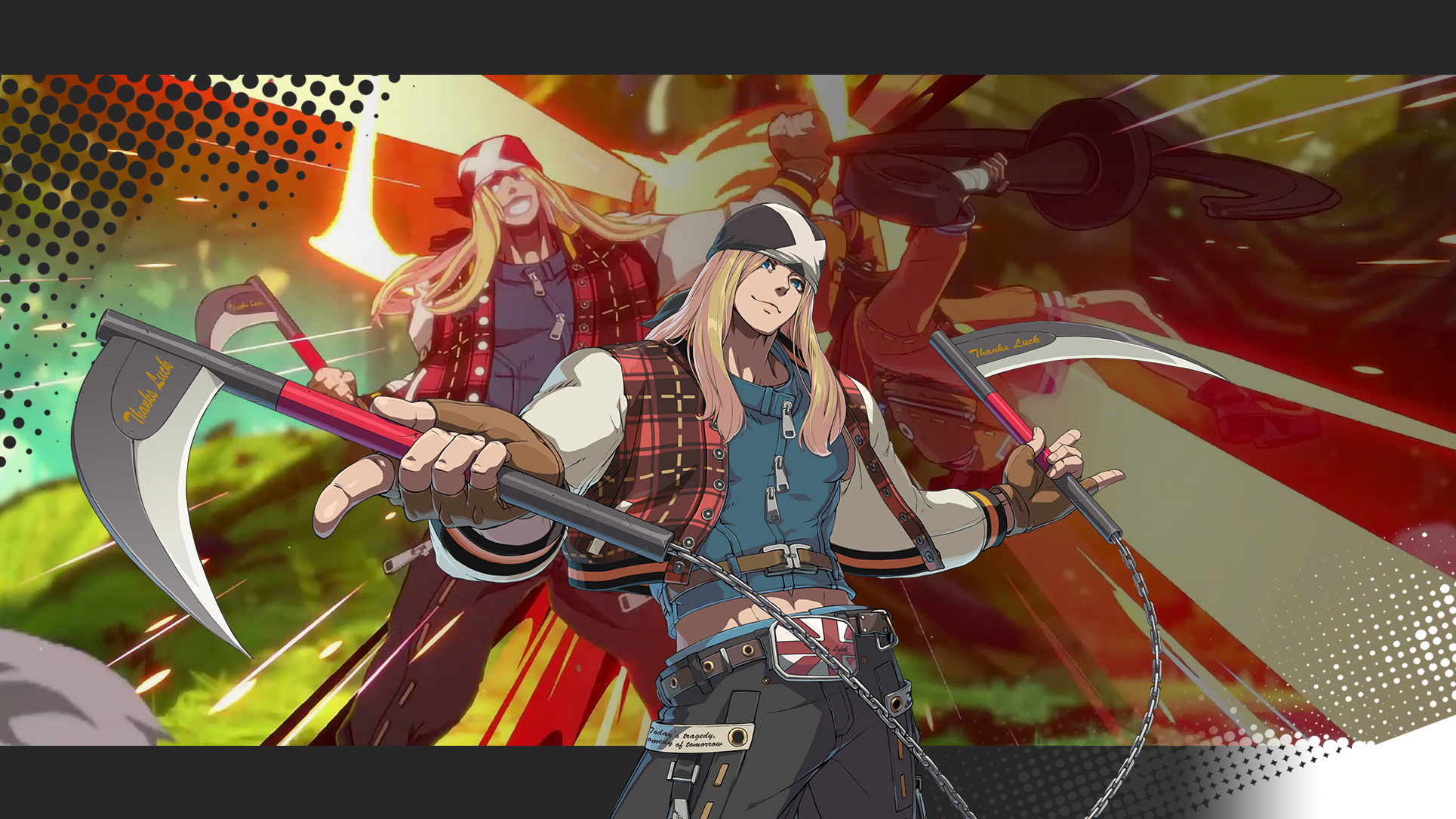 Guilty Gear Strive Axl Low Wallpapers Cat with Monocle