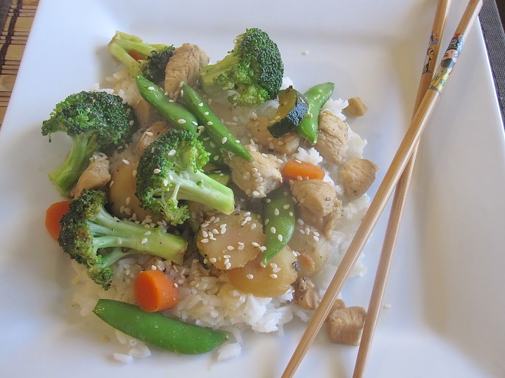 HoneyGinger Chicken StirFry Catz in the Kitchen