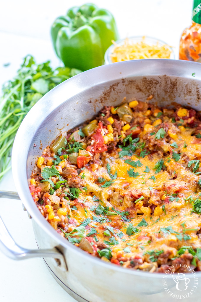 One Pan Spanish Rice Bake4 Catz in the Kitchen
