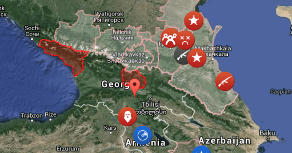 Caucasus Live map and news today Azerbaijan Armenia Georgia inci…