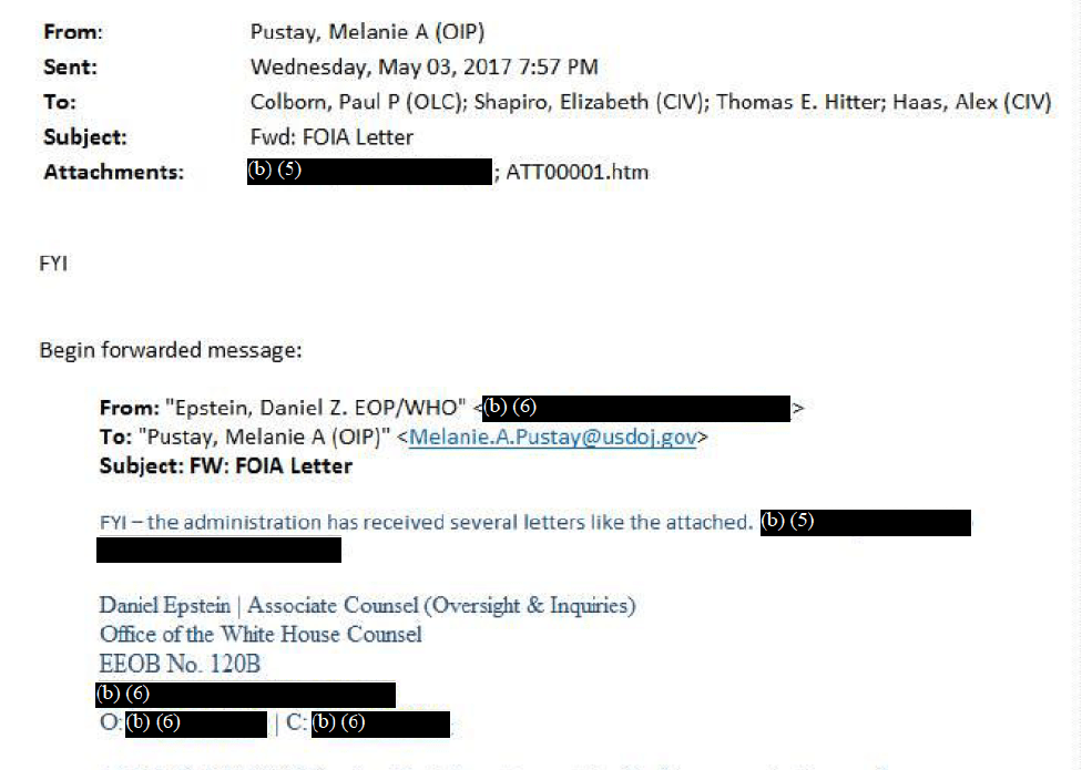 Federal judge rejects DOJ’s use of attorneyclient, deliberative