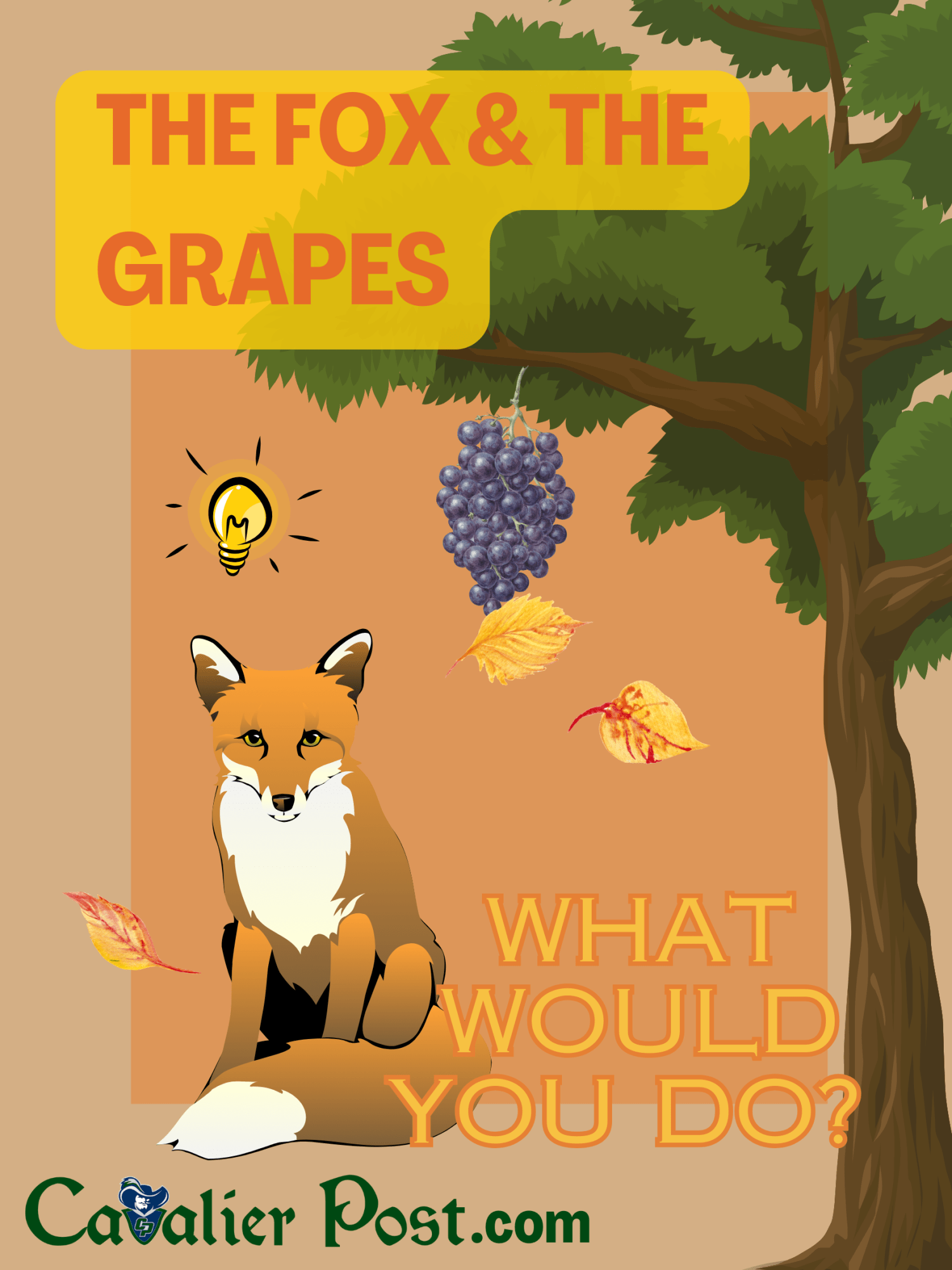 The Fox and the Sour Grapes Cavalier Post