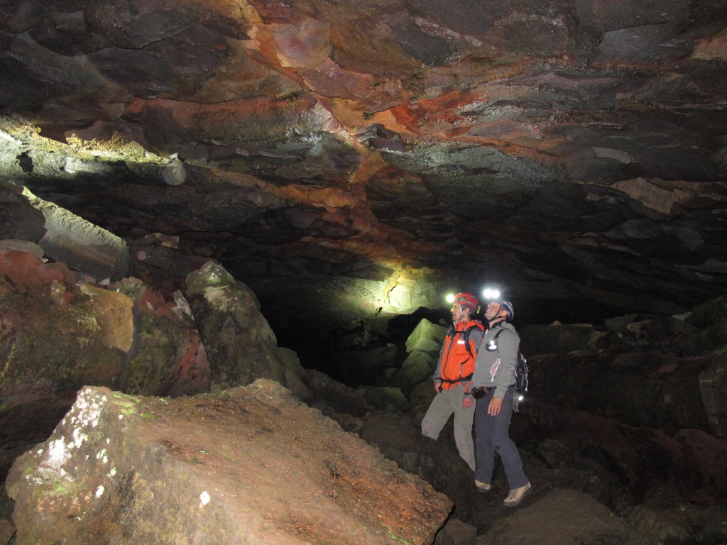 The formation of lava tubes Cave