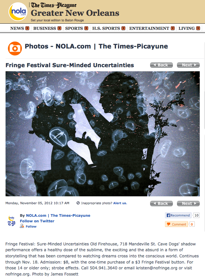 The Times Picayune / 2012 Cave Dogs