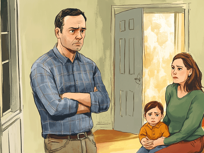 "My husband throws tantrums when stressed." Caveman Circus