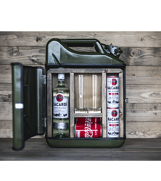 Jerrycan bar sterke drank