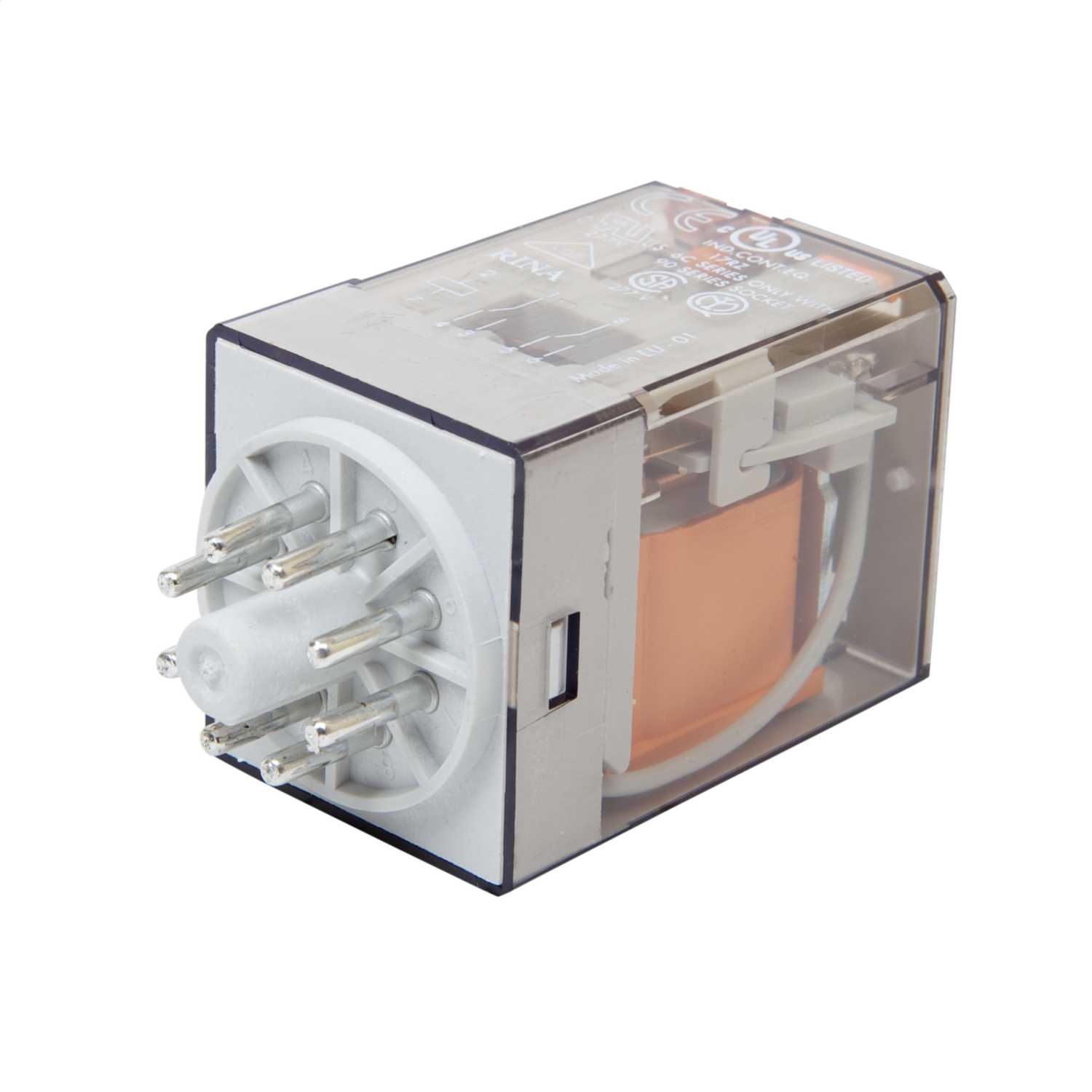 Finder 8 Pin 24V DC 10A 2 Pole Octal Base Plug In Relay C.B.Electronics