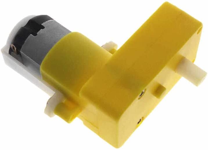 90 Degree Yellow DC Motor DC36V TT Motor Reducer L shaped Curved C.B