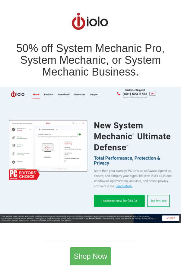 iolo Coupon Codes 60 off System Mechanic Was 49.95 Now 19.98