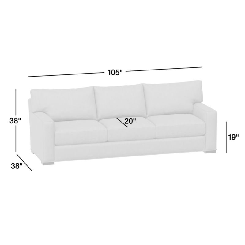 Axis Classic Sofa3 Seat 105" + Reviews Crate & Barrel Canada