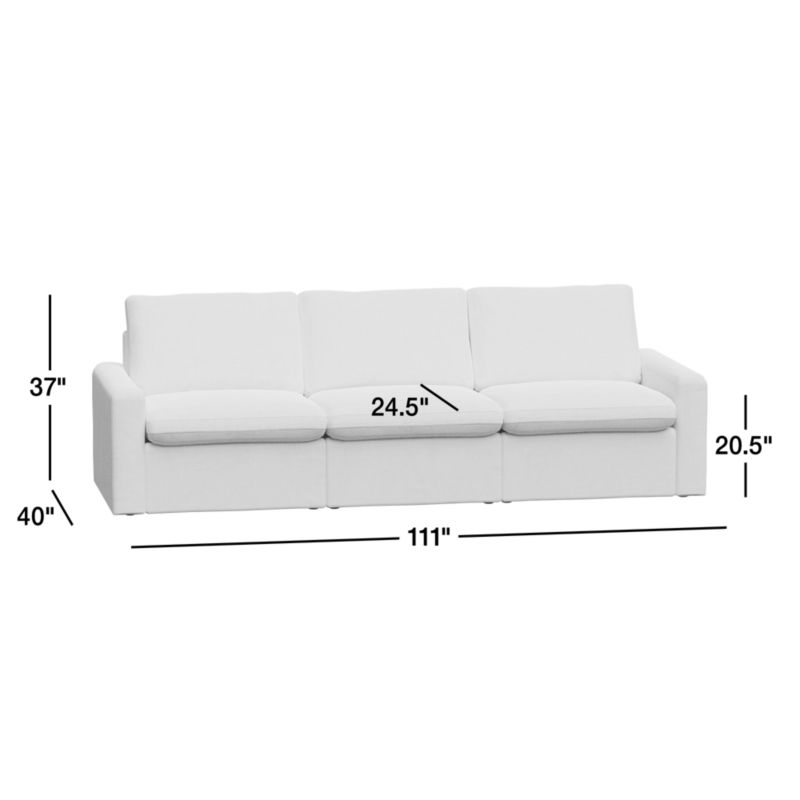 Tillery 3Piece Antigo Natural Fabric Power Recliner Sectional Sofa